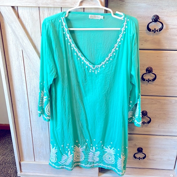 West Indies Wear Other - Pineapple Light Cotton Tunic and Coverup